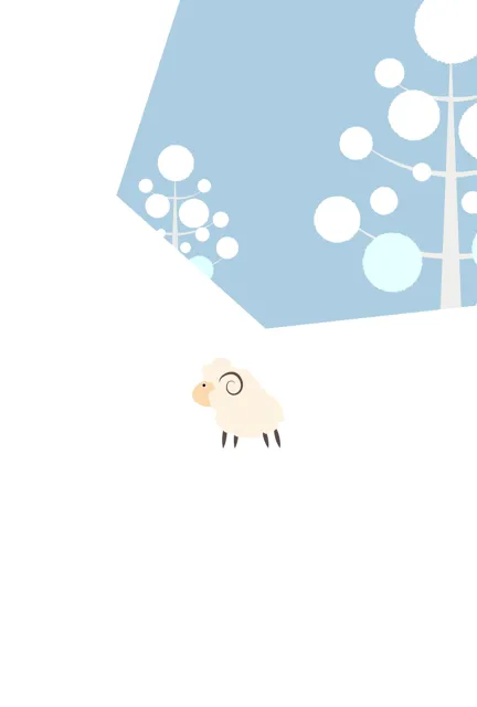 年賀状 2027 無料 | テンプレート・登録不要・かわいい [C001-02] | 年賀状スープ