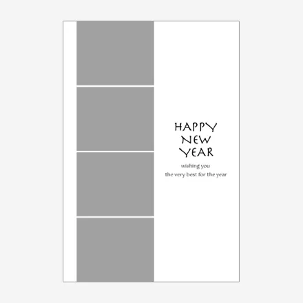 年賀状 2027 無料 | テンプレート・登録不要・写真 [P004] | 年賀状スープ