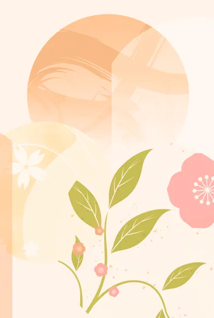 ハガキ 背景 | 無料・和風・テンプレート・登録不要・ [PBW002-01] | 年賀状スープ