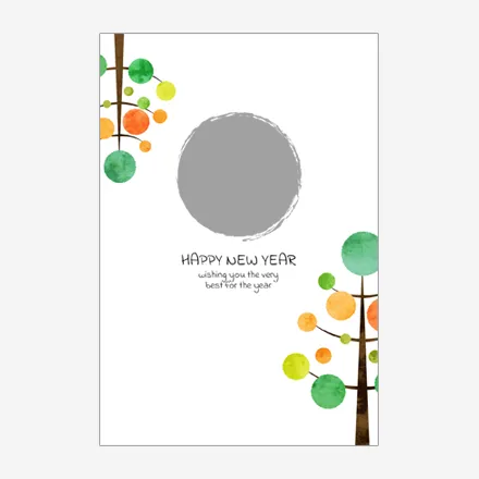 年賀状 写真 無料 | おしゃれ・テンプレート・2027・登録不要 [PTSTY012] | 年賀状スープ